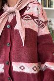 Moorland Lodge Cardigan Burgundy